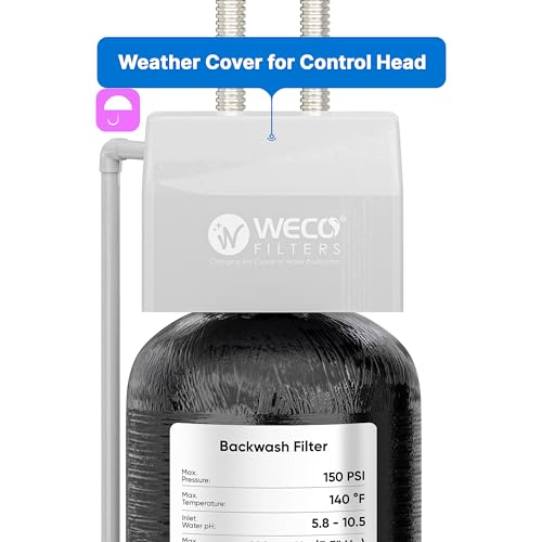 WECO SFT-CAT-581SM-1235 Hybrid Water Softener and Conditioner System for Whole House Water Treatment - 1" MPNT Connection - Cation Resin and