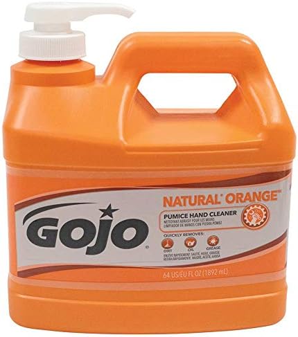 Gojo 0958-04 1/2 Gallon Pump Bottle Gray Natural Orange B