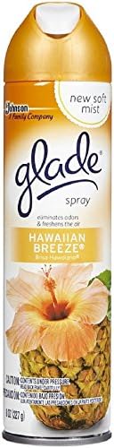 Glade Aerosol Room Spray, Air Freshener, Hawaiian Breeze, 8 Oz(pack of 4)