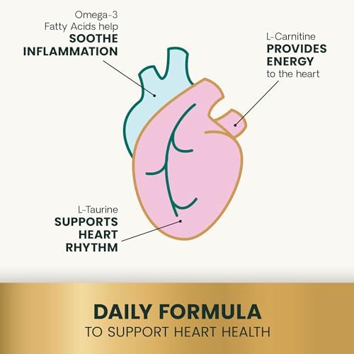 VetriScience Extra Strength Healthy Heart Chews, Vetri Cardio Supplement for Dogs, Cardio Support Supplement with Taurine, Carnitine, CoQ10