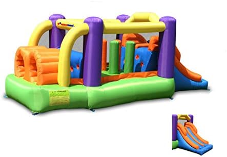 Bounceland Pro Racer Obstacle Bounce House with Dual Slides, Bounce, Climb, Slide All in One, UL 1 HP Blower Included, 19 ft x 9 ft x 7 ft H
