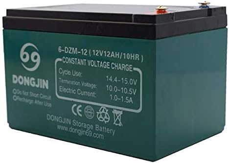 4Pcs 12V 12Ah 6-DZM-12 Motorcycle Rechargeable Battery for Buggy Bike Scooter Go Kart ATV Pit Dirt Bike