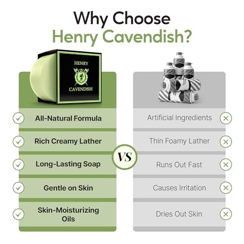 Henry Cavendish Eucalyptus Mint Premium Natural Shaving Soap - 4 Oz Puck