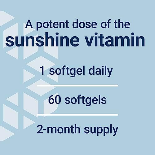 Life Extension Vitamin D3 175 mcg (7000 IU), Immune System Support, Bone Health, Brain Performance, Gluten-Free, Non-GMO, Once Daily, Two-Month Supply