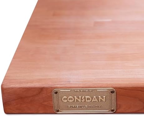 Butcher Block Counter Top, USA Grown Cherry Solid Hardwood Countertop, Wood Slabs for Kitchen, Reversible, Both Side Polished