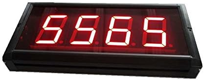 AZOOU 3-Inch High Character LED Counter Digital Countdown/up Timer Three Buttons Red Color