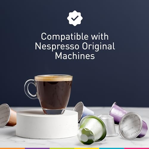 Bestpresso Coffee for Nespresso Original Machine 120 pods Certified Genuine Espresso Variety Pack includes one pack of decaf coffee