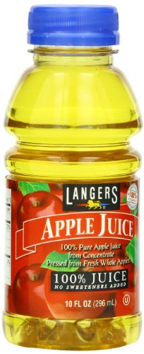 Langers 100% Juice, Apple, 10 Fl Oz (Pack of 12)