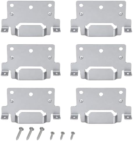 116791 Mounting Plate Replacement for IKEA Bed Frame Brackets (6 Pack) | Heavy Duty Iron Headboard Bracket Hardware Kit Compatible with Malm Hemnes
