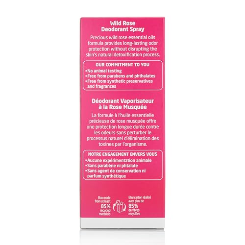 Weleda Wild Rose 24h Deodorant Spray, 3.4 Ounce