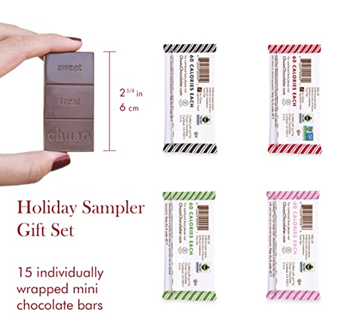 Chuao Chocolatier Share the Love Assorted Milk and Dark Mini Gourmet Chocolate Bars Gift Box | Sampler For Holiday, Birthday, Thank You, Corporate Gift Baskets | 36 Bars, 0.39 oz Each