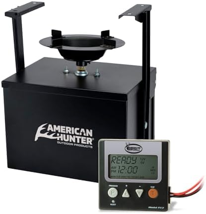 American Hunter Digital Spin Kit Durable Metal Easy-Setup Deer Wild Game Hunting Attraction Automatic Feeder & Timer