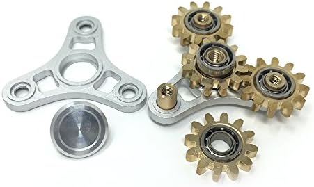 FXCOOLCT Hand Spinner 4 Gear Linkage Fidget Spinner Anti Stress Toys Tri-Spinner Fidget Stress Reducer Anxiety Killing Time Kids Adult Gift