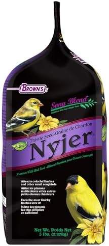 F.M. Brown's Song Blend Nyjer Thistle Seed for Pets, 5-Pound
