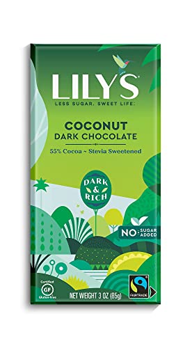 LILY'S Almond Dark Chocolate | 3 ounce, 4-Pack