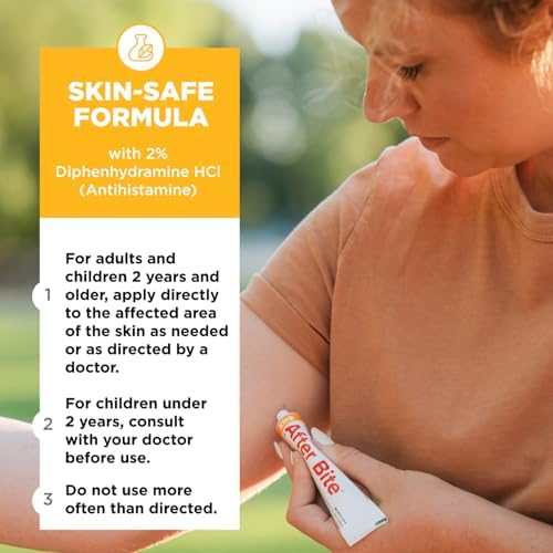After Bite Xtra Bug Bite Itch Relief, Diphenhydramine HCl Gel Formula, 4Pk
