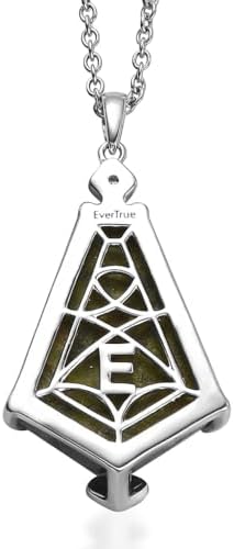 Multi 11.50 ctw Earthborn Grace Royal Shield Pendant Steel Necklace 20"