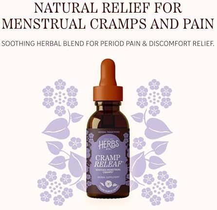 Herbs Etc. Cramp ReLeaf (Menstrual) Classic Liquid Extract - Cycle Support Supplement that Soothes Cramps - Black Haw