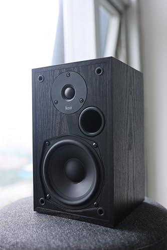 Audio Express Koe’ B102 – 100 Watt Home Theater, Passive Bookshelf Speakers (Pair) Hi-Res Audio, Excellent Response, HiFi, Satellites