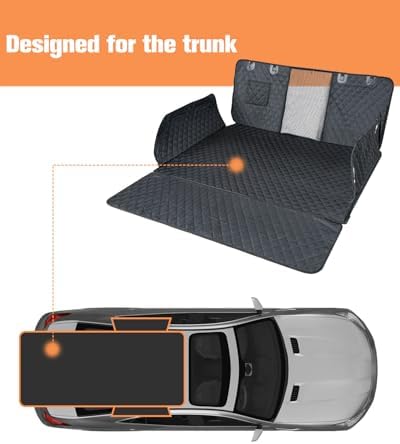 PETICON SUV Cargo Liner for Dogs, Trunk Cover with Bumper Flap Protector