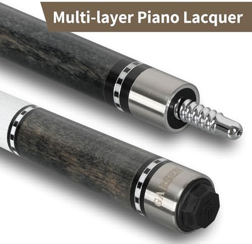 GARSEN Billiard Canada 6A Maple Pool Cue Stick 58 inch House Bar Pool Stick | Free replacement within 2 years,Piano Baking Paint Process,18 oz 19 oz 20 oz 21 oz Available，Several Colors,13mm Cue Tip