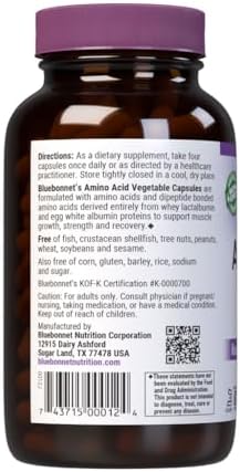 Amino Acid 750 mg 120 veg Capsules | Non-GMO, Gluten-Free