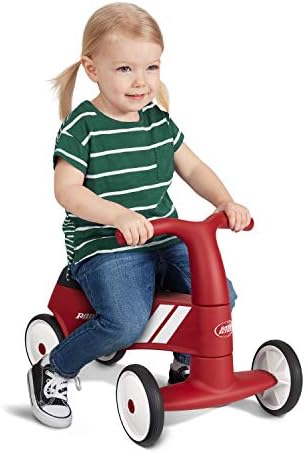 Radio Flyer Scoot About Sport Ride On, Toddler Ride On Toys, Front Steering | For Toddlers 1-3, Stable Wide-Set Front Wheels, Clear Kick Path