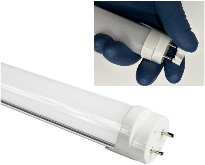 Flicker-Free Type B T8 LED Tube Light, 2FT, Warm 3000K, 85-265V AC | 24-Inch, F17T8, F18T8, F20T10, F20T12/WW Compatible, Double-End Powered, Frosted Cover, Not a Plug-and-Play