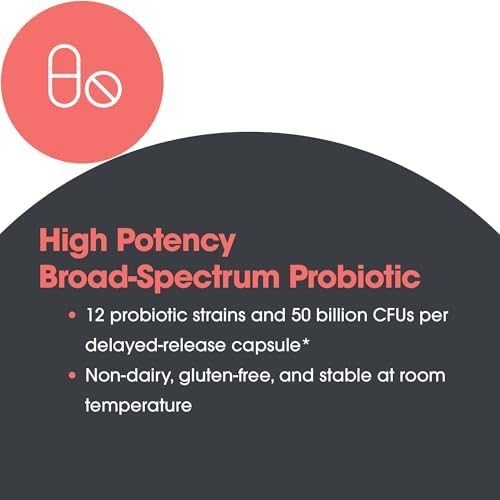 ARG Essential Biotic Complete - 50 Billion CFU Probiotic - Gut & Digestive Support - Delayed Release Capsules - Hypoallergenic - 60 Servings - 60