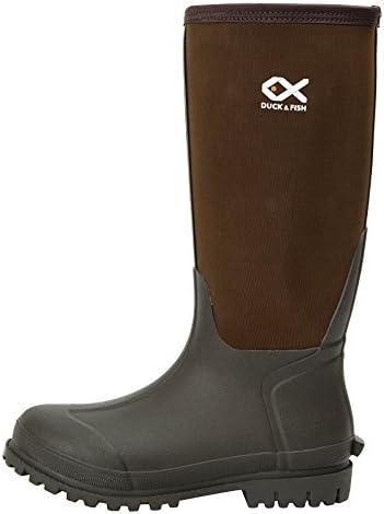 Duck and Fish Men 16 inches Fishing Hunting Neoprene Rubber Molded Outsole Knee Boot