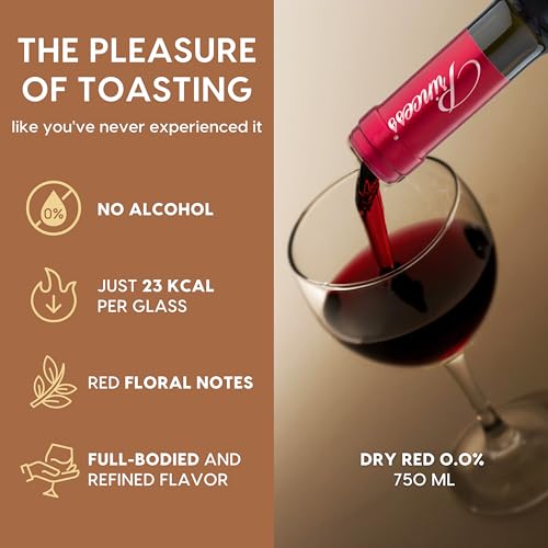 Princess Alternativa Dry Red Dealcoholized 0.0% – Non-Alcoholic Red Wine | Italian Dealcoholized Alcohol-Free Drink – Ideal for Celebrations and
