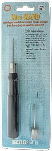 The Beadsmith Mini-MAND Mandrel - Round, 1.5mm, 2mm & Handle