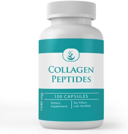 Pure Original Ingredients Collagen Peptide, (100 Capsules) Pure, No Additives Or Fillers, Lab Verified