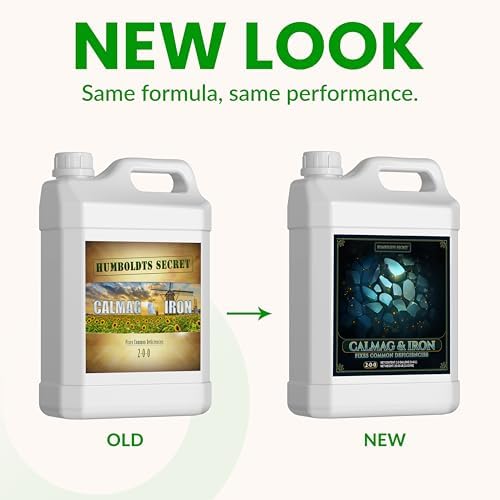 Humboldts Secret CalMag & Iron | Calcium, Magnesium & Chelated Iron Nutrient Fertilizer | Hydroponic Supplies for Vegetative & Flowering Growth in Soil, Coco, Hydroponics or RO Water | 1 Gallon