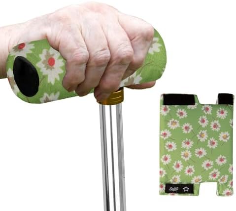 SPRING SEAON Cane Handle Pad Cover,T-Handle Grip Cushion for Walking Canes