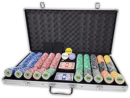 DA VINCI Set of of 750 Casino Del Sol 11.5 Gram Poker Chips with Case, Cards, Dealer Buttons and 2 Cut Cards