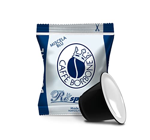 Caffè Borbone Miscela Nera Espresso Pods Compatible with Nespresso Original Machines, Dark Roast Black Blend, 100 Count Espresso Coffee Pods