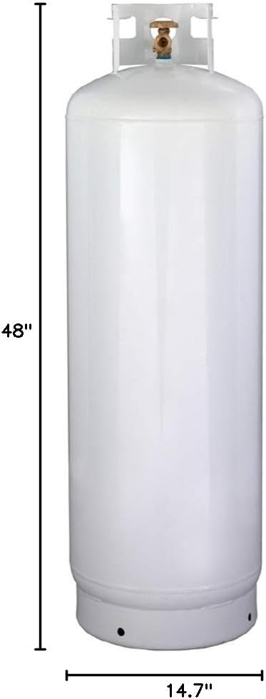 New 100 lb Steel Propane Cylinder with CGA510 Valve - DOT / TC Approved