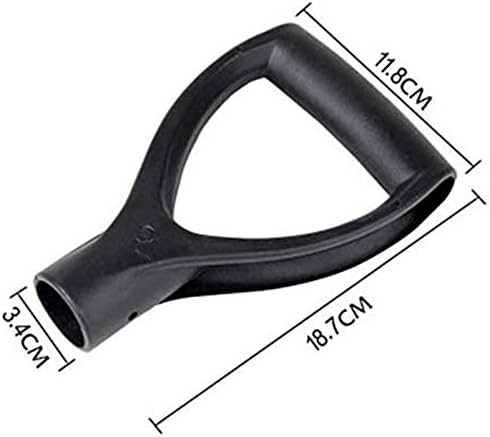 34mm Plastic D-Grip Shovel Handle Replacement Garden Spade Fork Snow Shovel Garden Handle Digging Tools