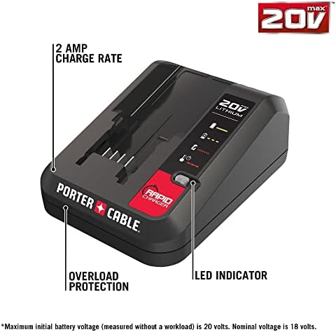 PORTER-CABLE PCC692L 20V MAX Lithium Ion Charger