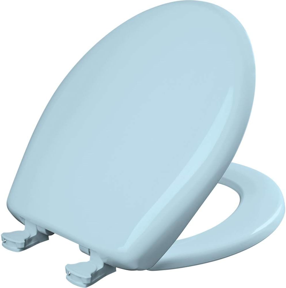 Bemis Classic Colors Slow Close Toilet Seat, Easy Clean Hinges and Durable Plastic Seat, Made in USA, Elongated, Black
