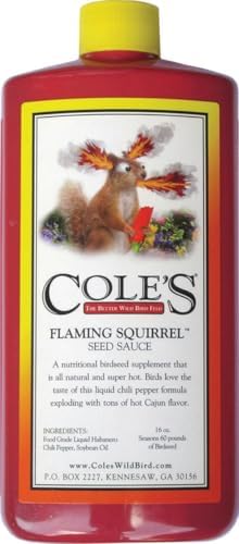 Cole's FS16 Flaming Squirrel Seed Sauce, 16-Ounce