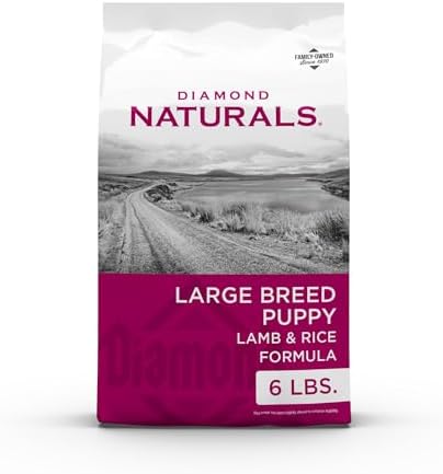 Diamond Naturals Large Breed Adult Dry Dog Food, Chicken & Rice, 40lb | With Real Cage Free Chicken | Glucosamine & Chondroitin to Help Support Large Breed Dogs | Probiotics for Digestive Support