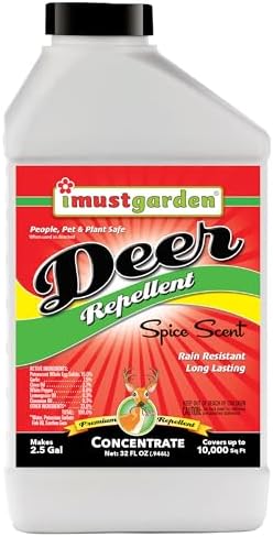 I Must Garden Deer Repellent Concentrate : Natural Protection, 32oz SPICE