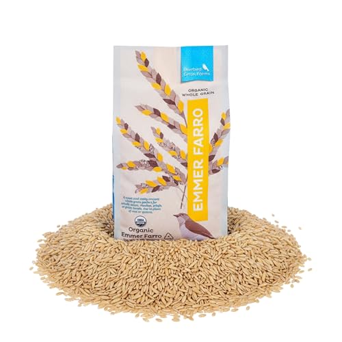 Bluebird Grain Farms Organic Whole Grain Emmer Farro, 1 Lb.