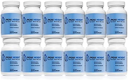 Growth Supplement - Once Daily Height Growth Support for Kids, Teens, Women and Men - US Doctor Developed Height Growth Pills - Year Supply (12 Pack)