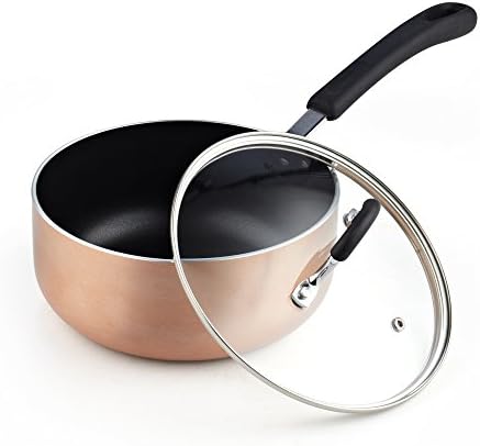 Cook N Home 8-Piece Nonstick Pot and Pan Set with Lid Induction Compatible | Cookware Set Includes Saucepan with Lid, Stockpot with Lid, Frying Pan, Kitchenware set Non Stick, Black