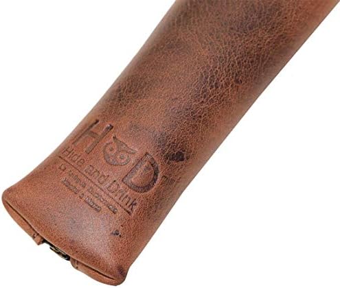 Hide & Drink, Long Coin Case, Cash Holder, Rustic Case for Pennies, Vintage Zippered Pouch, Travel Accessory, Full Grain Leather, Handmade