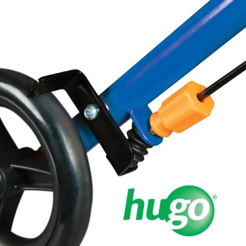 Hugo Mobility Sidekick Foldable Rollator Walker with Seat, Blueberry | Foldable Rollator with Padded Seat Offers Stable