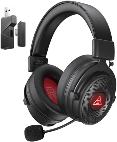 EKSA E900 Pro USB Gaming Headset for PC - Computer Headset with Detachable Noise Cancelling Mic, 7.1 Surround Sound, 50MM Driver - Headphones with Microphone for PS4/PS5, Xbox One, Laptop, Office | Computer Headset with Detachable Noise Cancelling Mic, H…